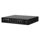 UBIQUITI ES-8-150W 8-Port Gigabit Managed EdgeMax Switch with 24V PoE+/Passive PoE + 2 SFP Ports, 150W
