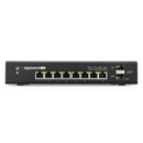UBIQUITI ES-8-150W 8-Port Gigabit Managed EdgeMax Switch with 24V PoE+/Passive PoE + 2 SFP Ports, 150W
