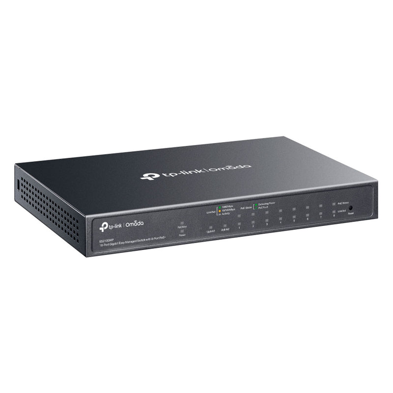 TP-LINK ES210GMP Switch Omada PoE 8 Puertos con 10 Puertos Gigabit