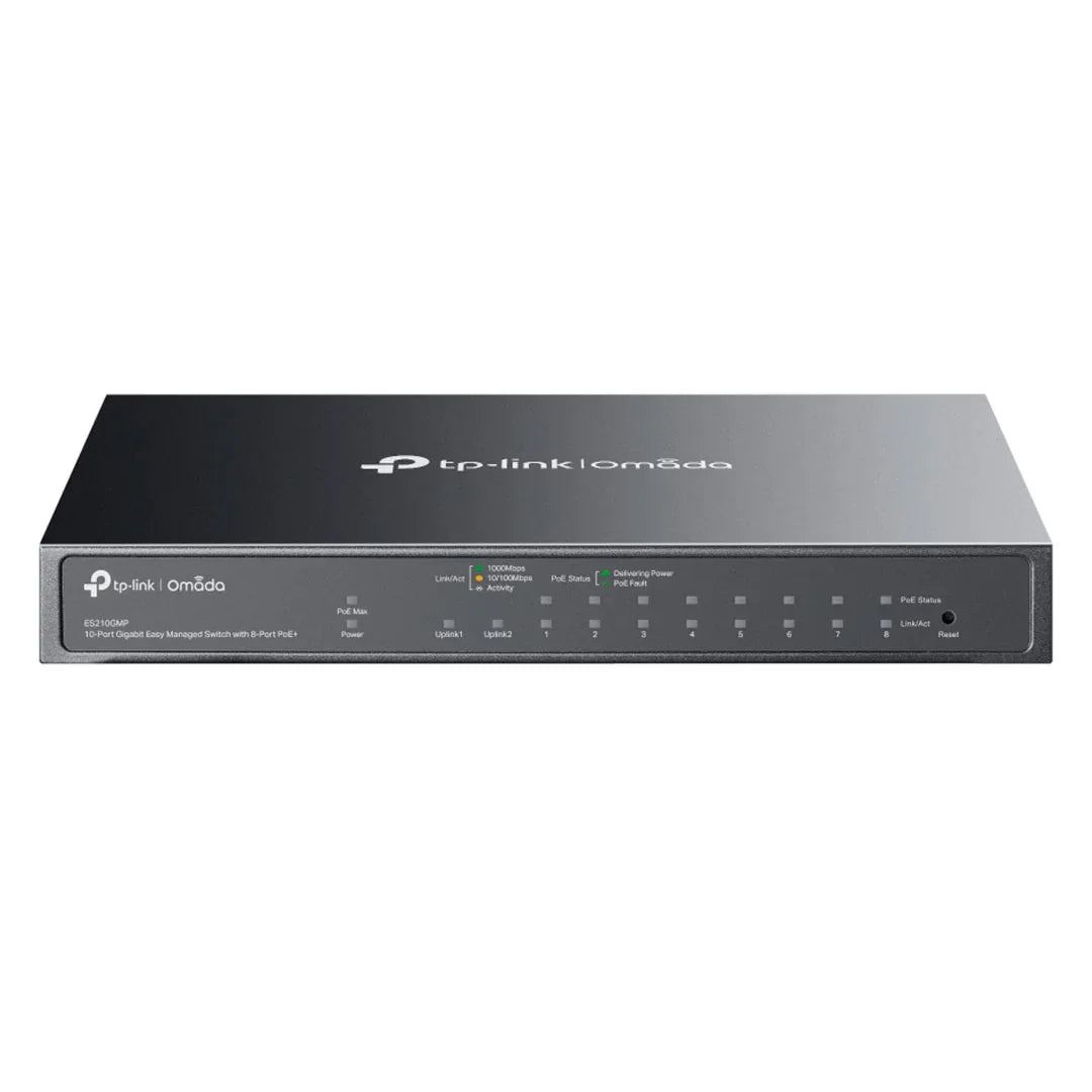 TP-LINK ES210GMP Switch Omada PoE 8 Puertos con 10 Puertos Gigabit
