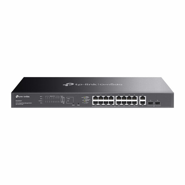 TP-LINK ES220GMP Switch Gigabit, de fácil administración, Omada de 20 puertos, con PoE+ de 16 puertos