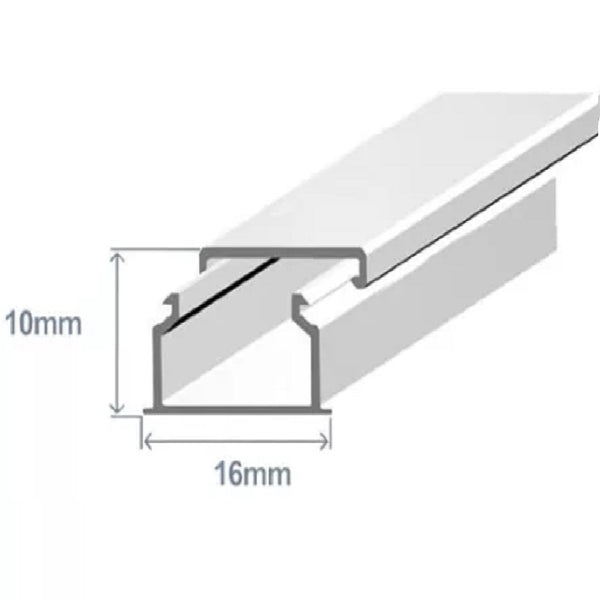 EFAPEL 10020 CBR, Canaleta 16x10mm 2mts