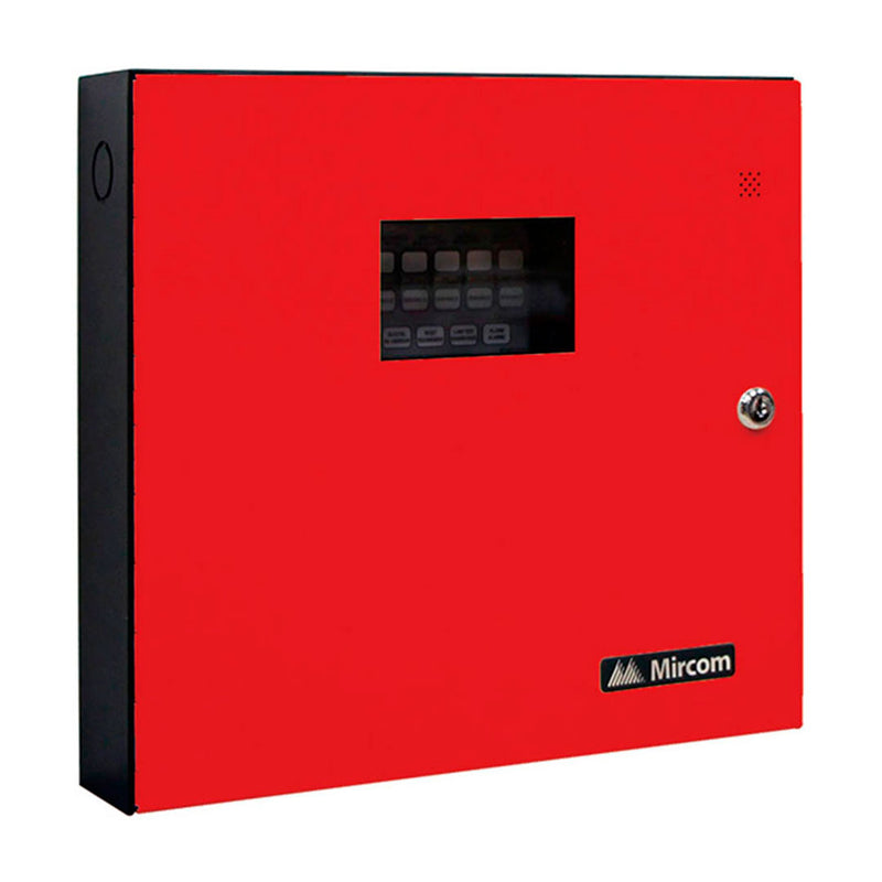 MIRCOM FA-106R Panel de Alarma contra incendio convencional 6 zonas 24v 2 hilos