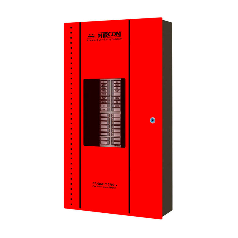 MIRCOM FA-301-12LDR Panel de Alarma contra Incendio convencional 12 zonas 24v 2 hilos