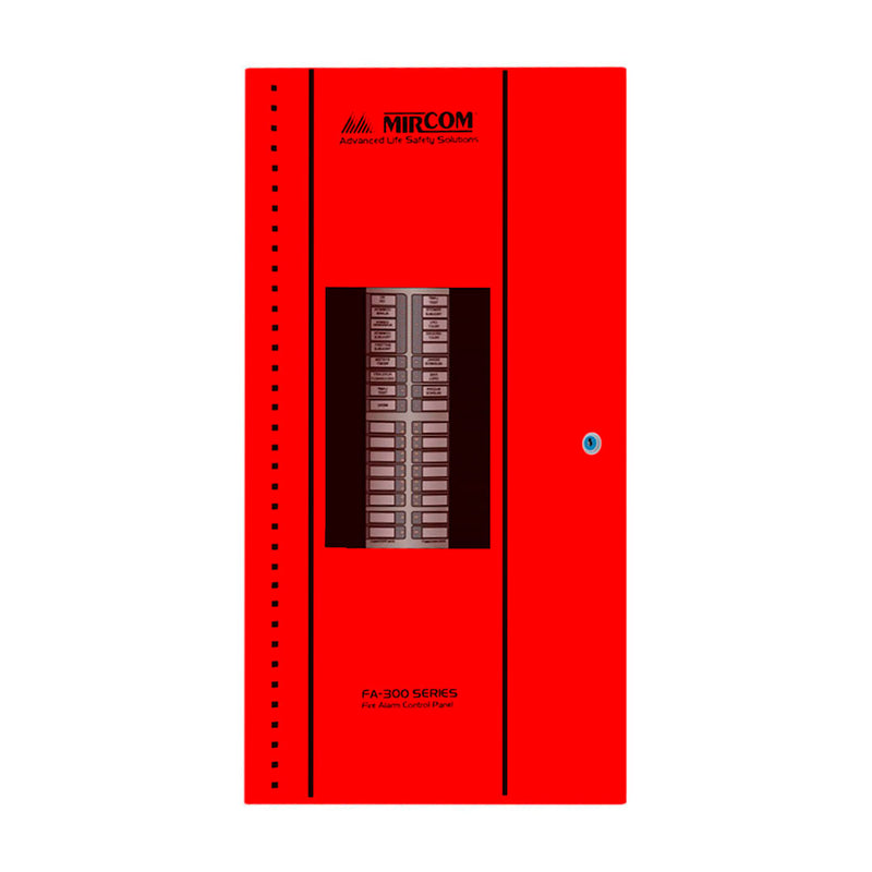 MIRCOM FA-301-12LDR Panel de Alarma contra Incendio convencional 12 zonas 24v 2 hilos