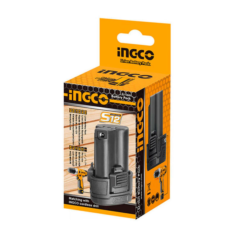 INGCO FBLI12152 Batería de litio 12V para herramientas S12 de Ingco. 1.5Ah