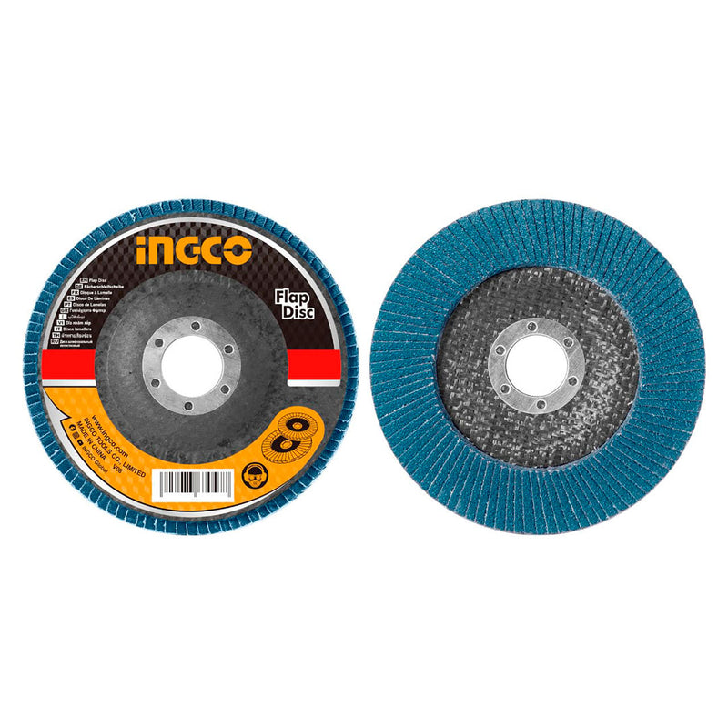 INGCO FDZ1253 Disco abrasivo de circonio FLAP P80. 125mm