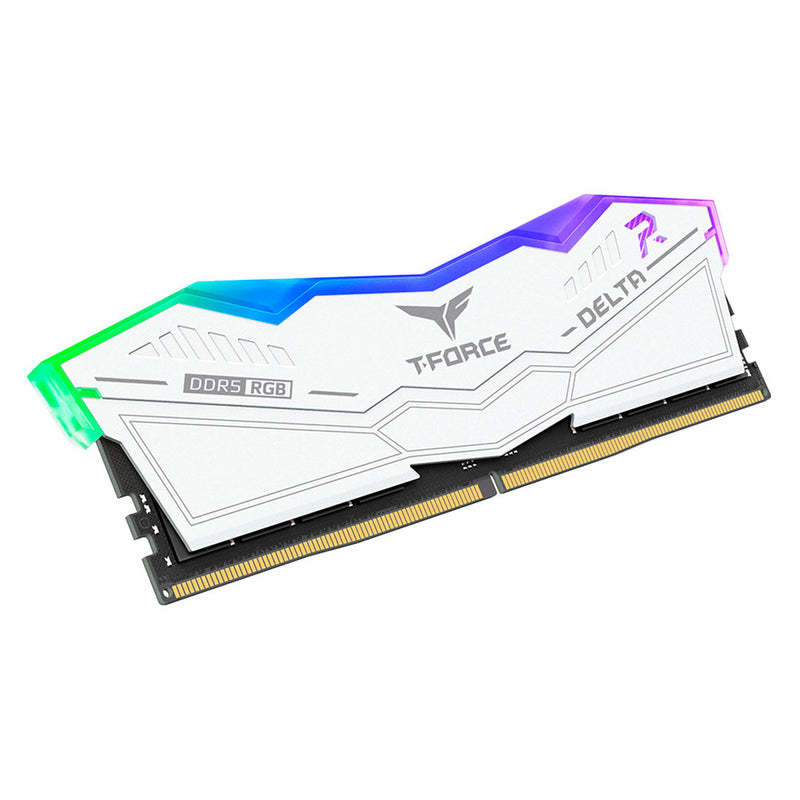 TEAMGROUP DELTA Memoria RAM RGB DDR5 16GB 6000MHz Blanco