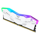 TEAMGROUP DELTA Memoria RAM RGB DDR5 32G 6000MHz CL38 Blanco