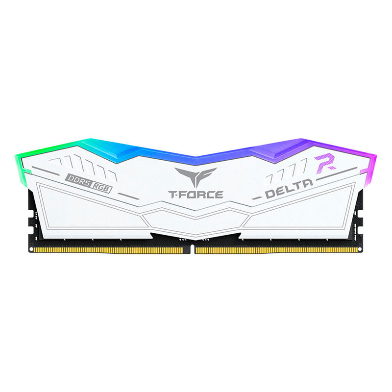 TEAMGROUP DELTA Memoria RAM RGB DDR5 32G 6000MHz CL38 Blanco