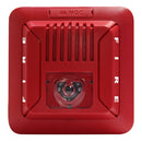 MIRCOM FHS-400C-RR Siren with strobe light for ceiling 24v red