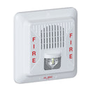 MIRCOM FHS-400C-WW Siren with strobe light 24v ceiling mount white