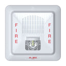 MIRCOM FHS-400C-WW Siren with strobe light 24v ceiling mount white