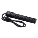 FORZA FPS-001B Regleta Supresor de Picos 6 tomas 2200W 110V/220V 90cm Cable