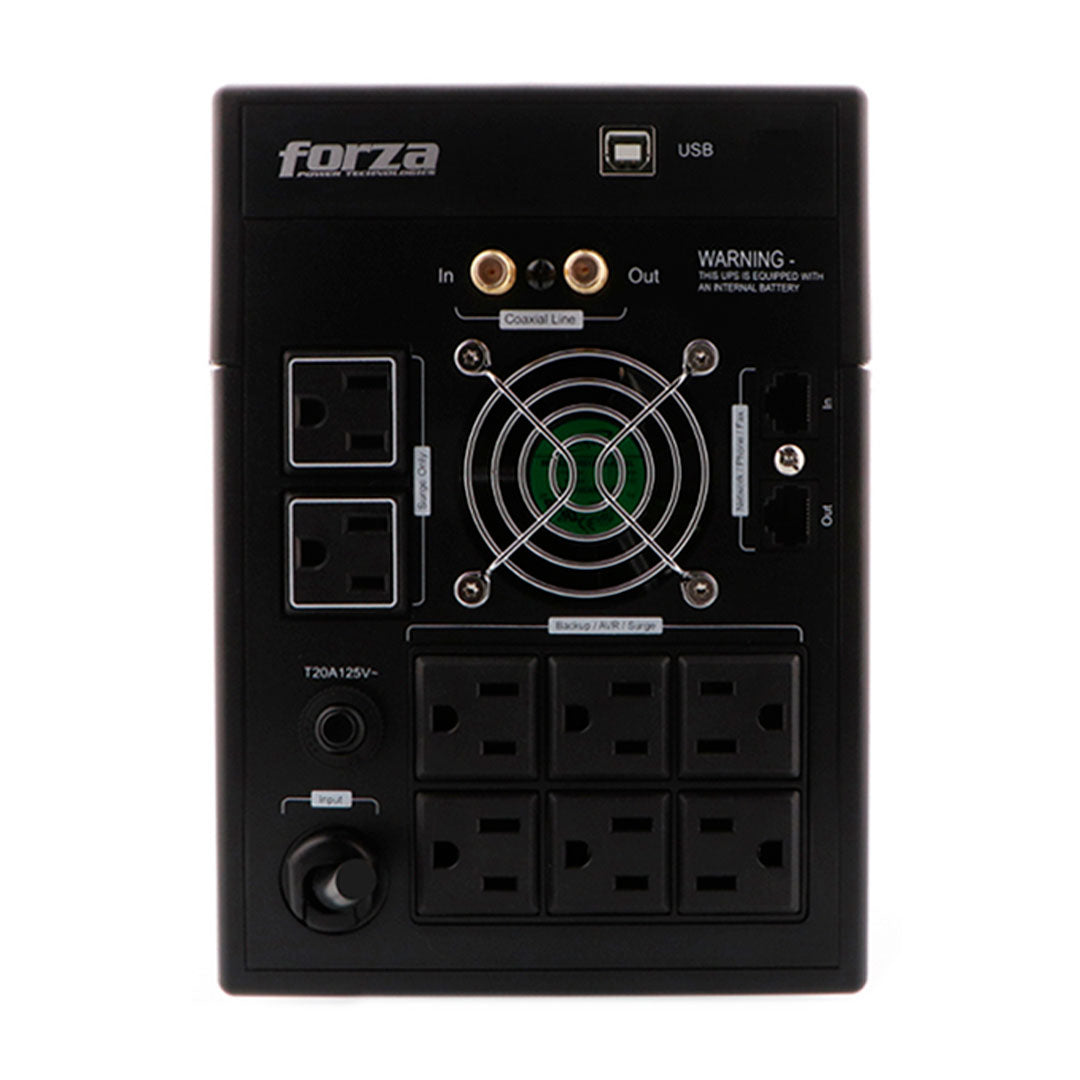 FORZA FX-1500LCD-U UPS Interactiva 1500VA 840W 5 Tomas 220V