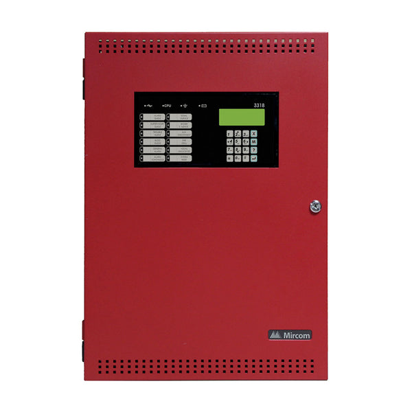 MIRCOM FX-400R Panel de alarma contra incendio direccionable certificado 240 puntos rojo