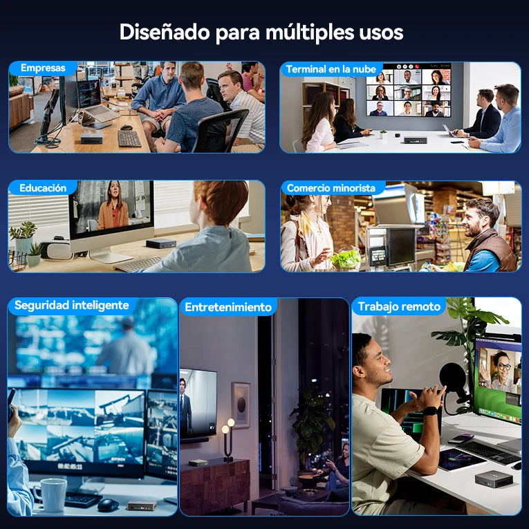 GEEKOM Air12 Lite Mini PC Alto Rendimiento Intel N95 hasta 16 GB de RAM y hasta 2TB de almacenamiento