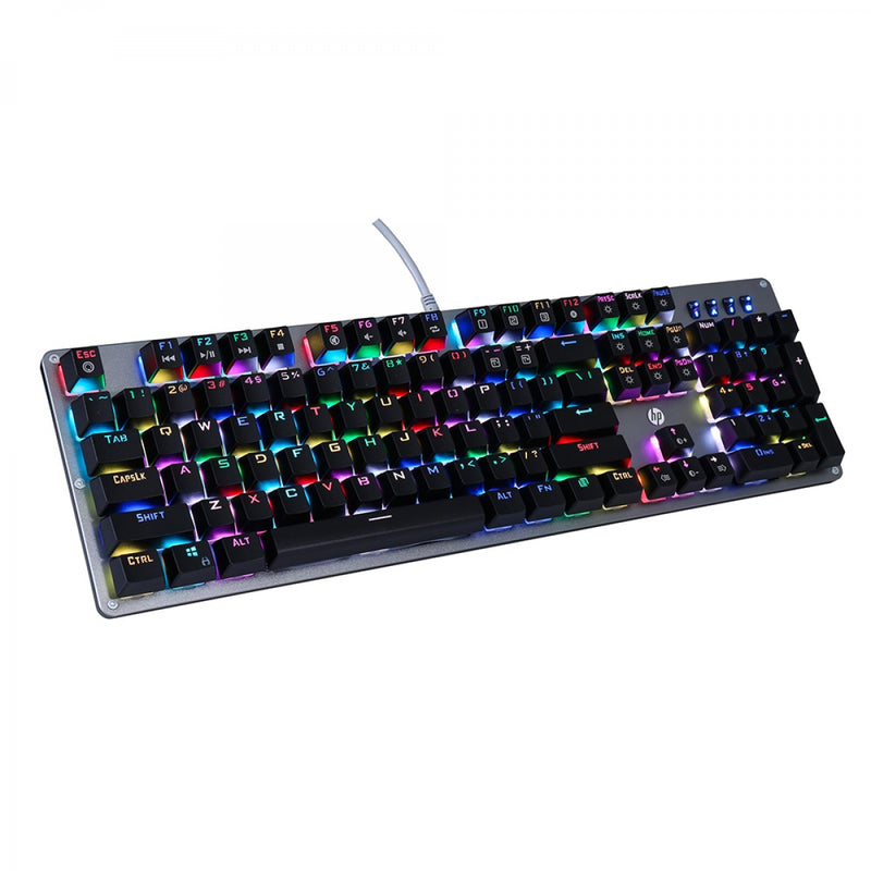 HP GK100 Teclado mecánico, retroiluminado con 105 botones