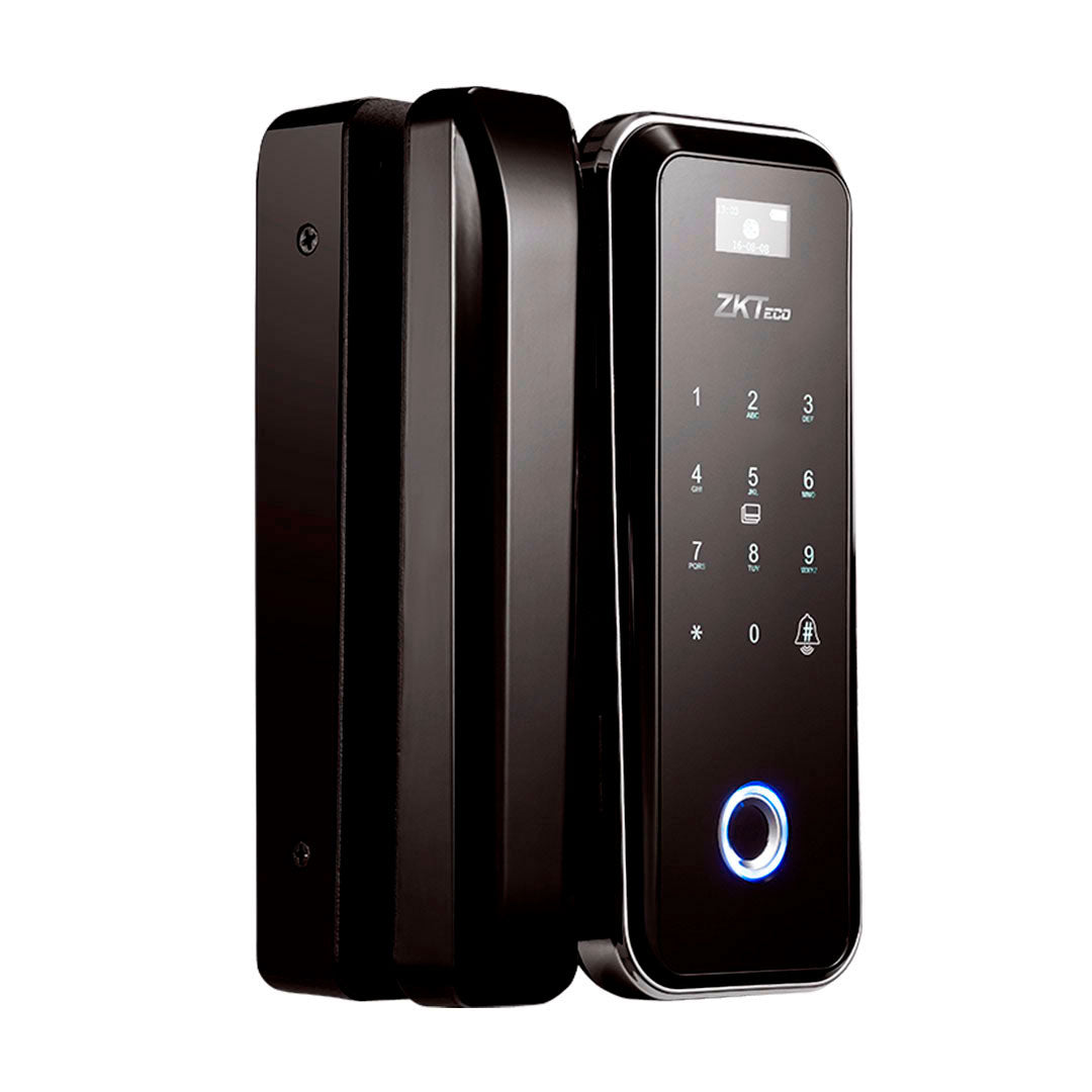 ZKTECO GL300W/L Cerradura Inteligente WIFI Izquierdo con Lector de Huella, Tarjeta MIFARE, PIN