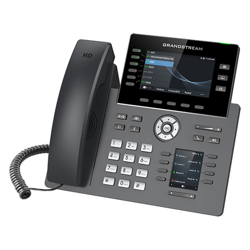 GRANDSTREAM GRP2616 Telefono IP wifi grado operador 6 cuentas SIP, 6 teclas de linea, pantalla a color 4.3". Puertos gigabit, bluetooth, poe