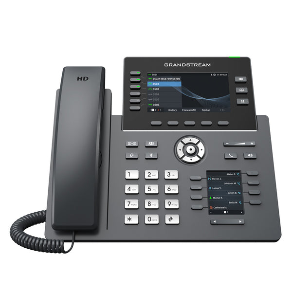 GRANDSTREAM GRP2616 Telefono IP wifi grado operador 6 cuentas SIP, 6 teclas de linea, pantalla a color 4.3". Puertos gigabit, bluetooth, poe