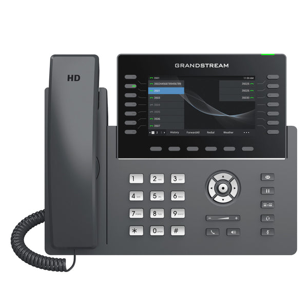 GANDSTREAM GRP2650 Telefono IP de 14 líneas con 6 cuentas SIP, WiFi dual, PoE, color, Bluetooth, compatible con GDMS Cloud