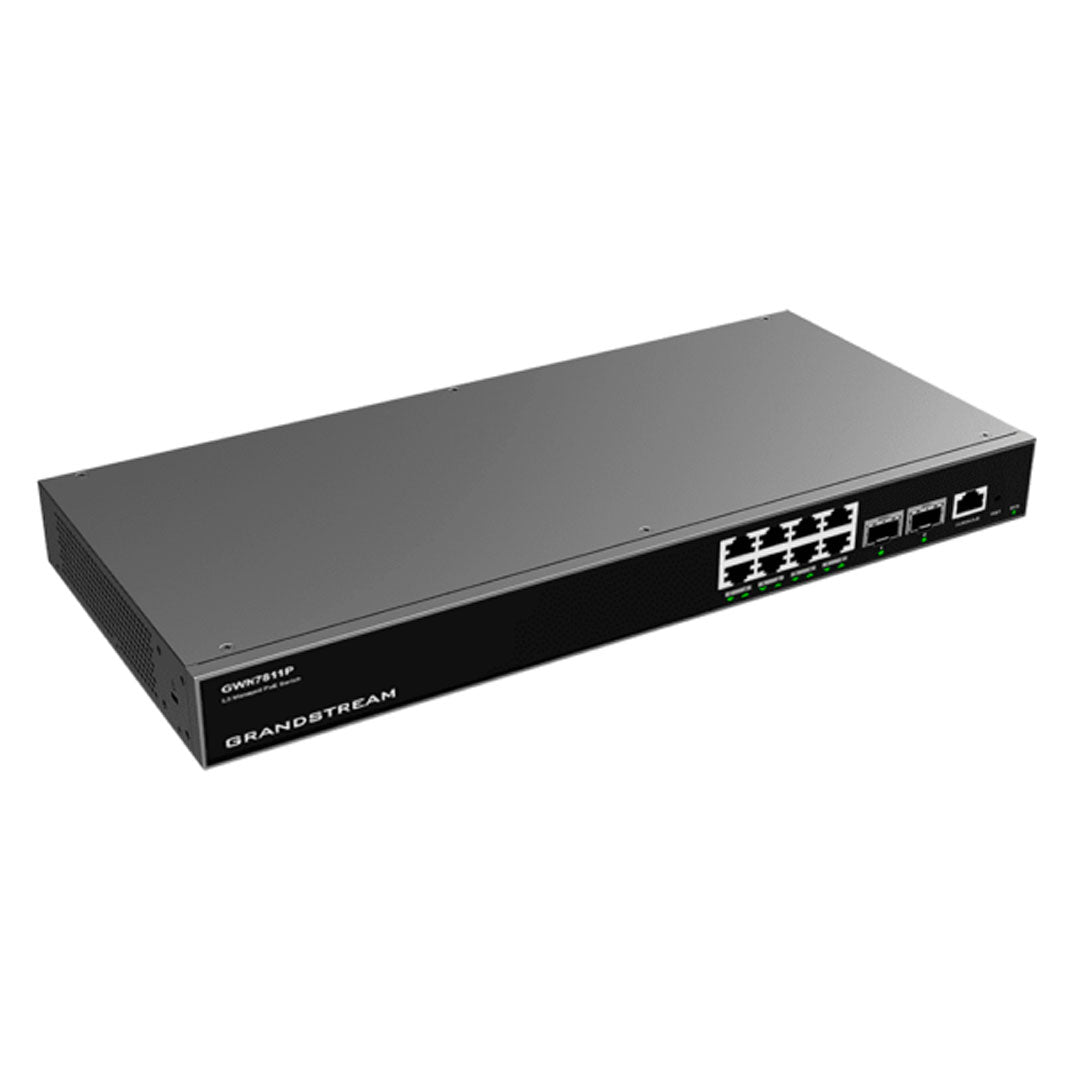 GRANDSTREAM GWN7811P Switch PoE 8 Puertos Gigabit 2SFP+ 120W