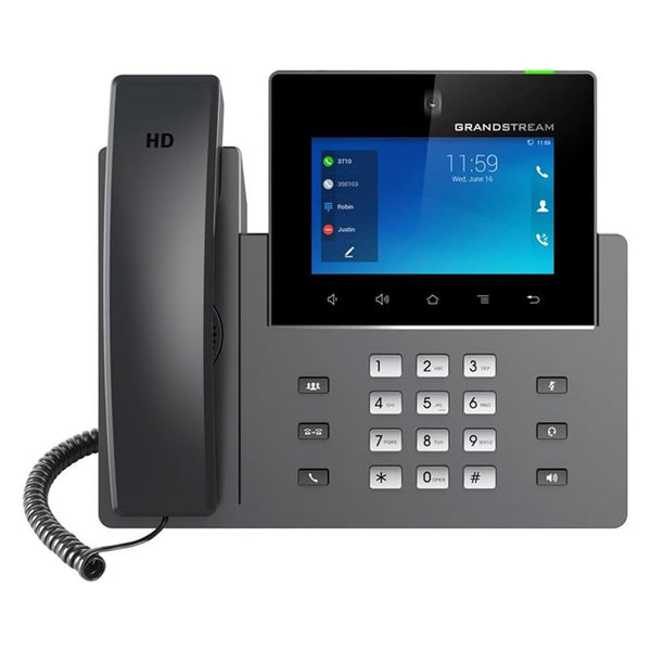 GANDSTREAM GXV3450 Telefono IP 16 líneas SIP Pantalla Multi Touch de 5" Cámara de 2mp Wifi 5 Android 11