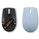 LENOVO 300 Mouse inalámbrico compacto, Color Azul Escarcha