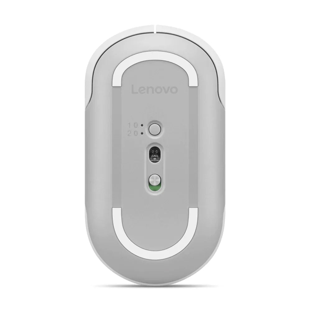 LENOVO 350 Mouse Silencioso Dual Bluetooth 5.3 Sin Batería Gris Nube GY51S61909