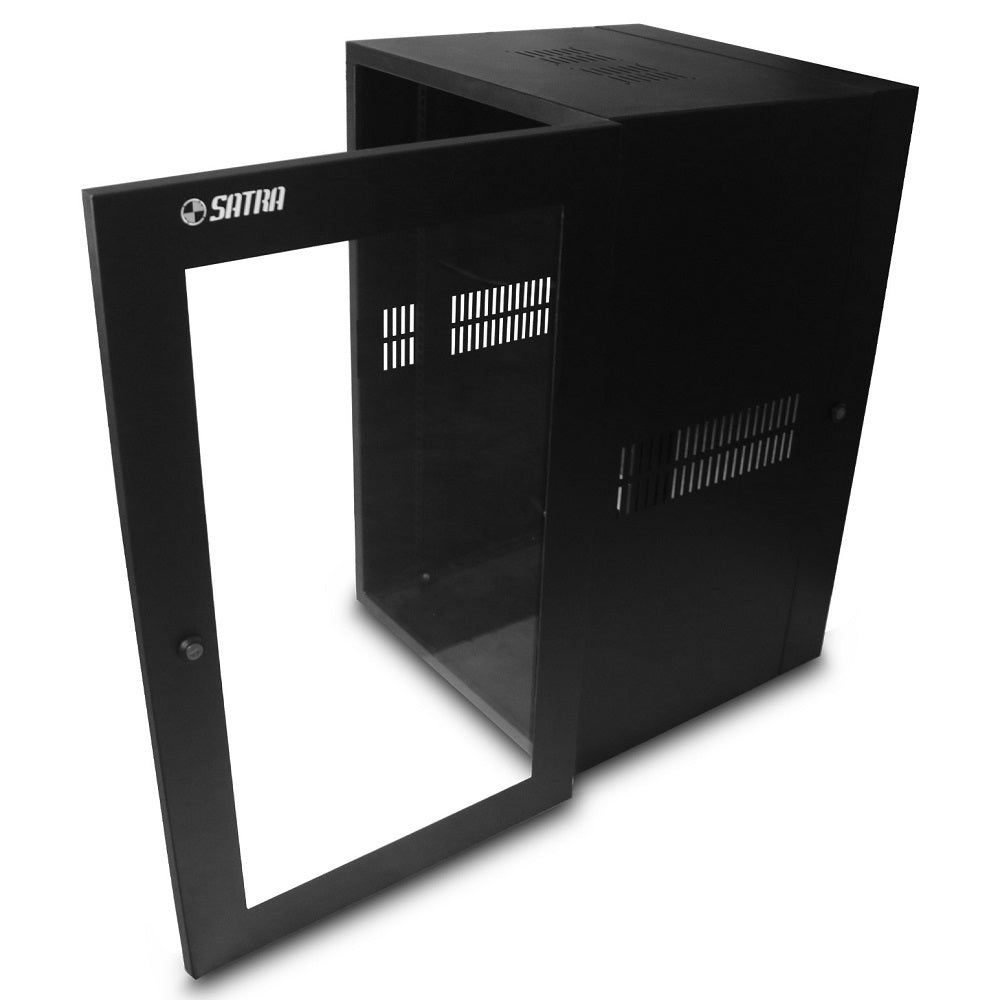 SATRA 1102240001 Gabinete de Pared 24RU Puerta de Acrílico 113x53x53cm