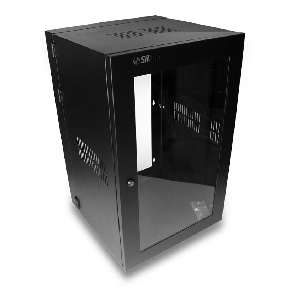SATRA 1102240001 Gabinete de Pared 24RU Puerta de Acrílico 113x53x53cm