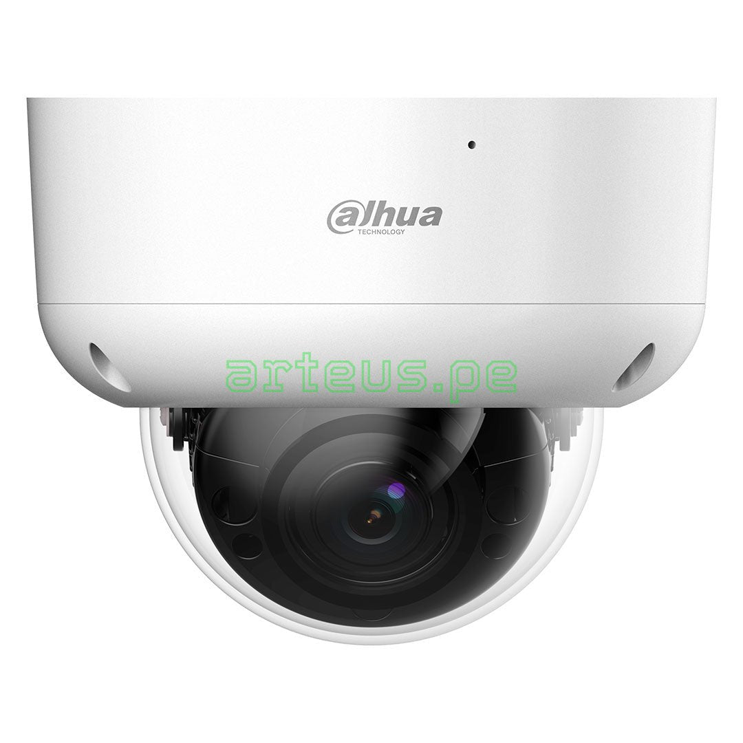 Cámara domo de videovigilancia Dahua blanca para seguridad electrónica y monitoreo