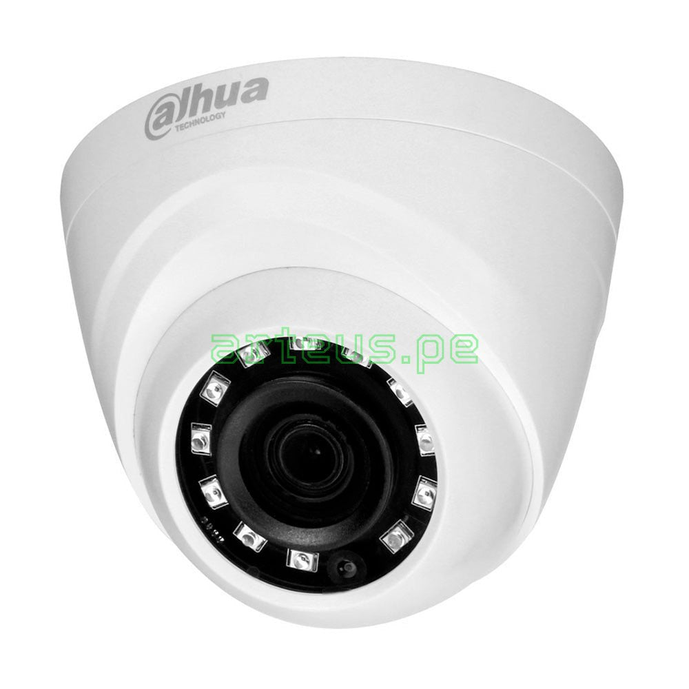 Cámara de seguridad domo blanca con visión infrarroja para vigilancia electrónica