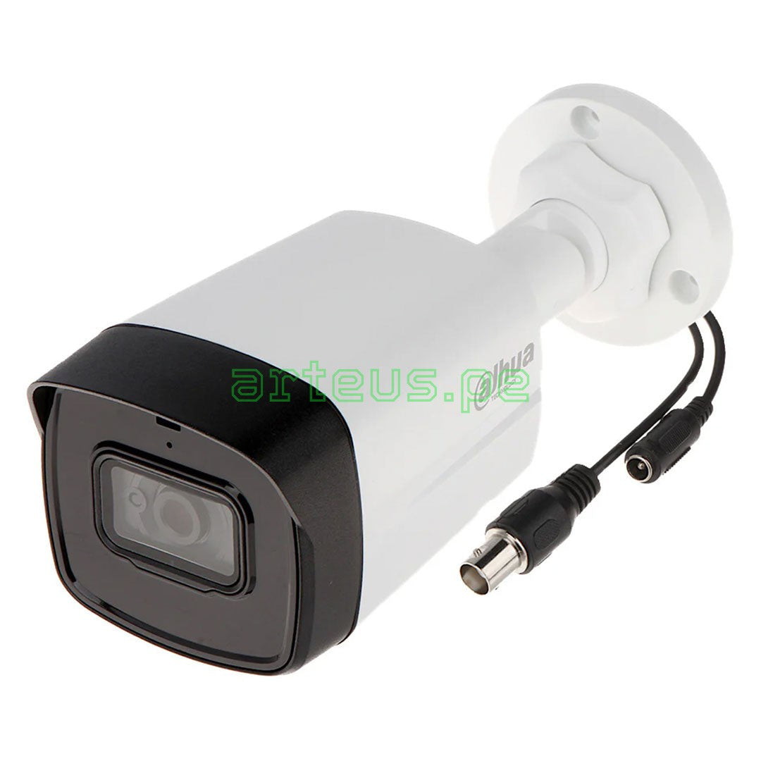 DAHUA HAC-HFW1200TL Cámara de Seguridad analógica 2MP Bala Infrarroja con Foco Fijo y Doble Luz