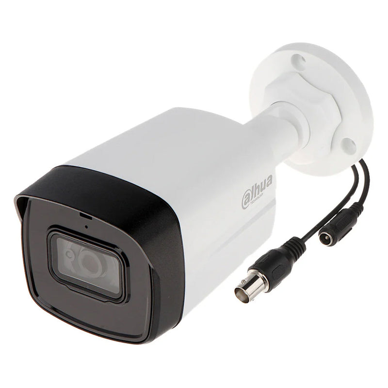 DAHUA HAC-HFW1200TL Cámara de seguridad analógica 2MP bala infrarroja, foco fijo, doble luz