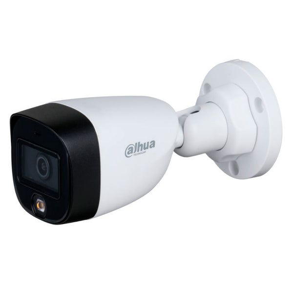 DAHUA HAC-HFW1209CM-LED Cámara de seguridad analógica 1080p tubo, metal, Full Color
