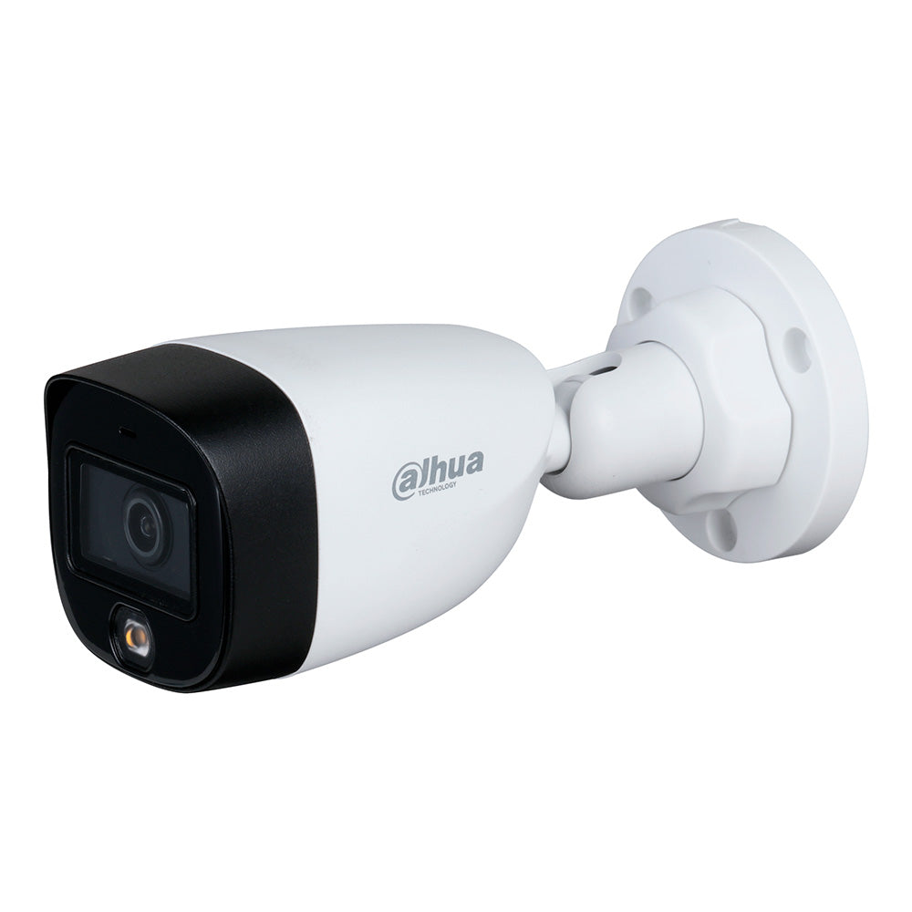 DAHUA HAC-HFW1509C(-A)-LED Cámara de Seguridad Analógica 2K 5MP, 2.8mm, IR/LED 20m, Micrófono, FullColor