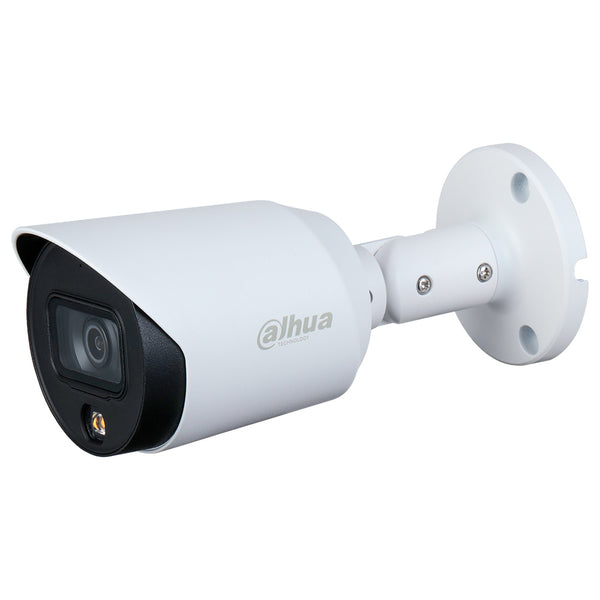 DAHUA DH-HAC-HFW2249T-A-LED, Cámara de Seguridad HDCVI 2MP Full HD 2.8mm LED 20m FULLCOLOR WDR IP67 Mic SUPER ADAPT