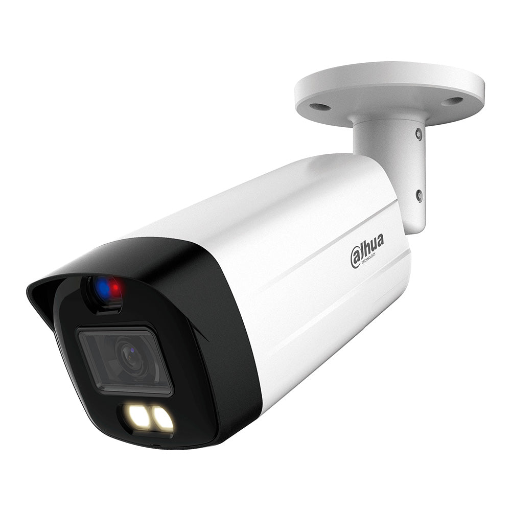 DAHUA DH-HAC-ME1809TH-A-PV TIOC Cámara de Seguridad HDCVI 4K 8MP LED 40m FULLCOLOR Mic Sirena Luz
