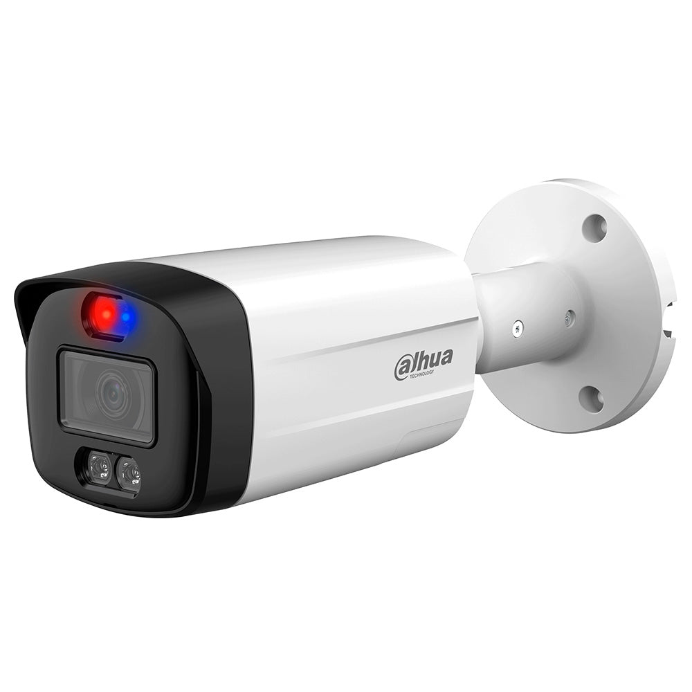 DAHUA DH-HAC-ME1809TH-A-PV TIOC Cámara de Seguridad HDCVI 4K 8MP LED 40m FULLCOLOR Mic Sirena Luz