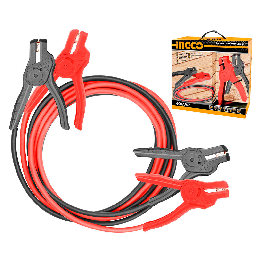 INGCO HBTCP6008 Pinza cable de arrancador de 3m sin luz. 600Amp
