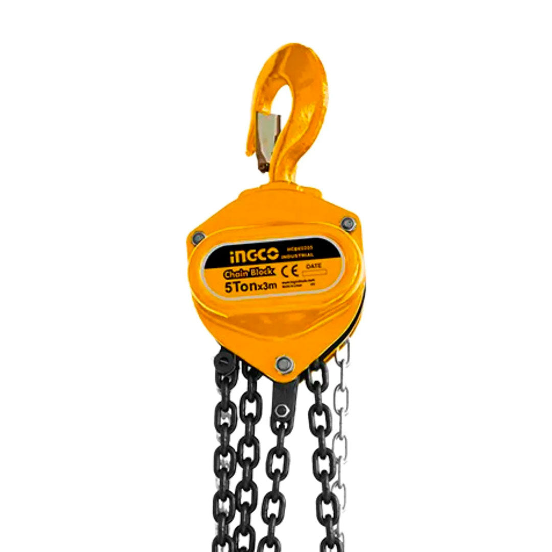 INGCO HCBK0205 Tecle con cadena 5 toneladas, 3m