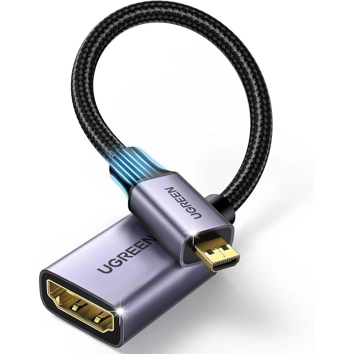 UGREEN HD149 10553 Adaptador 4K micro HDMI a HDMI Hembra Aluminio
