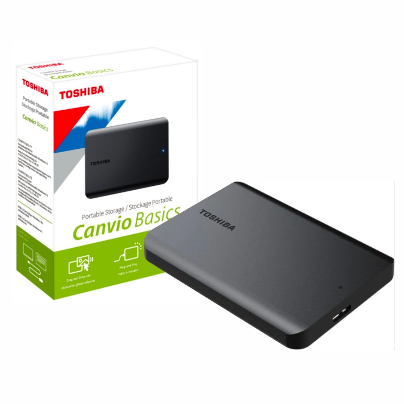 TOSHIBA HDTB540XK3CA CANVIO BASICS SSD Disco Sólido Externo 4TB SATA2.5"