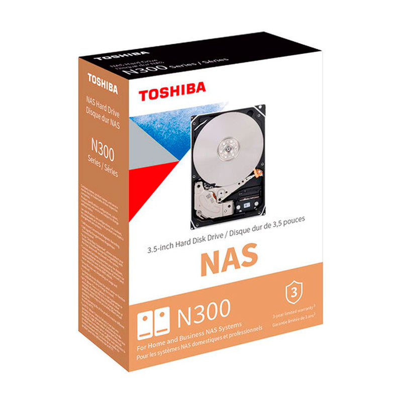 TOSGHIBA HDWG51GXZSTA Disco Duro N300 16TB SATA 6.0Gb/s, NAS, 512MB Cache, 7200RPM, 3.5" 