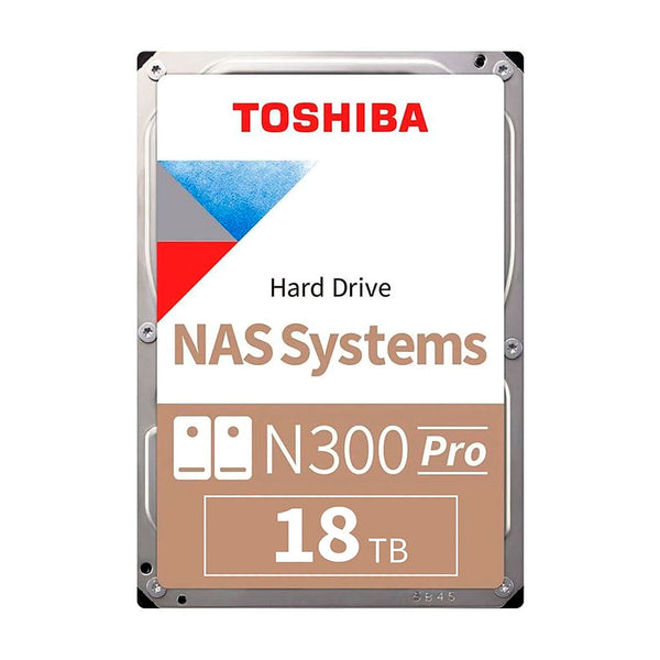 TOSHIBA HDWG51JXZSTB Disco Duro N300 Pro NAS 18TB, SATA 6.0GB