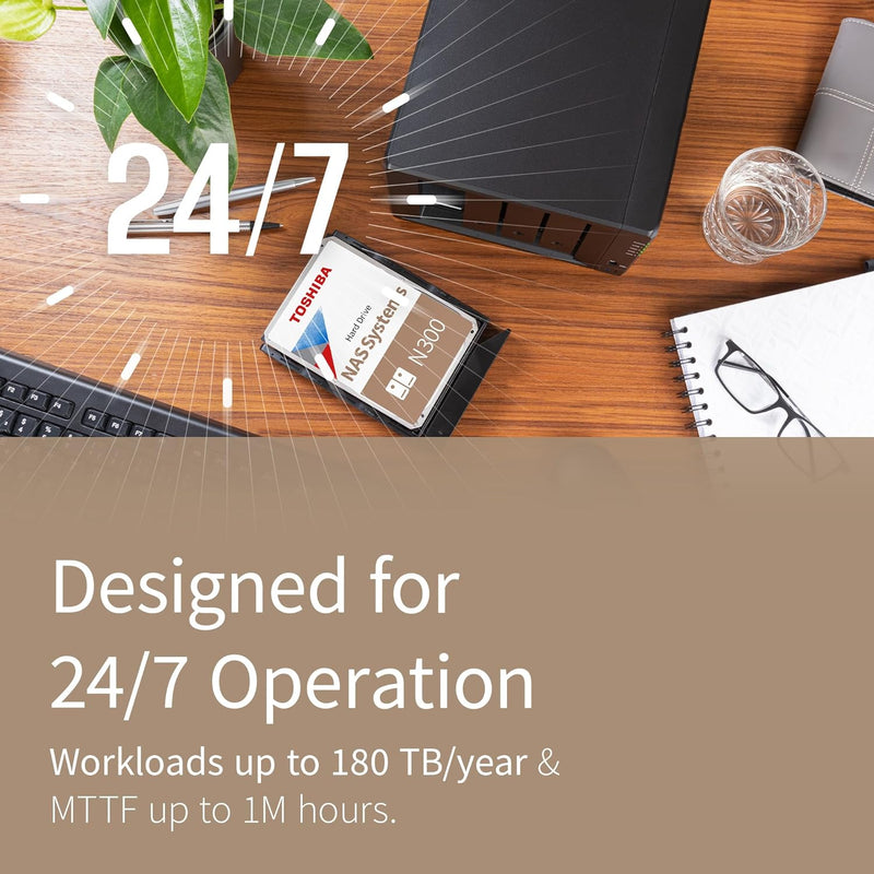 TOSHIBA HDWG62AXZSTA Disco Duro 20TB Para NAS N300 SATA 3.5 7200RPM
