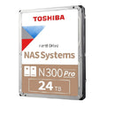 TOSHIBA HDWG82EXZSTB Disco Duro N300 Pro 24TB SATA 6.0 Gb/s, 7200rpm, 1024MB Cache, 3.5"