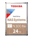 TOSHIBA HDWG82EXZSTB Disco Duro N300 Pro 24TB SATA 6.0 Gb/s, 7200rpm, 1024MB Cache, 3.5"